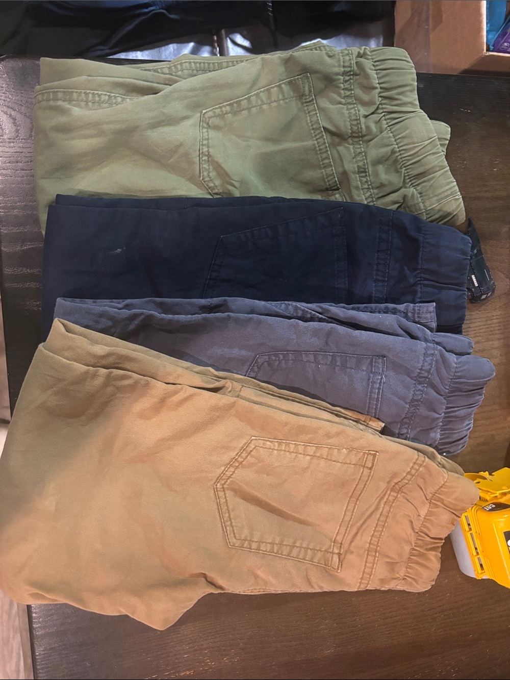 4 pair elastic waste pants size 6